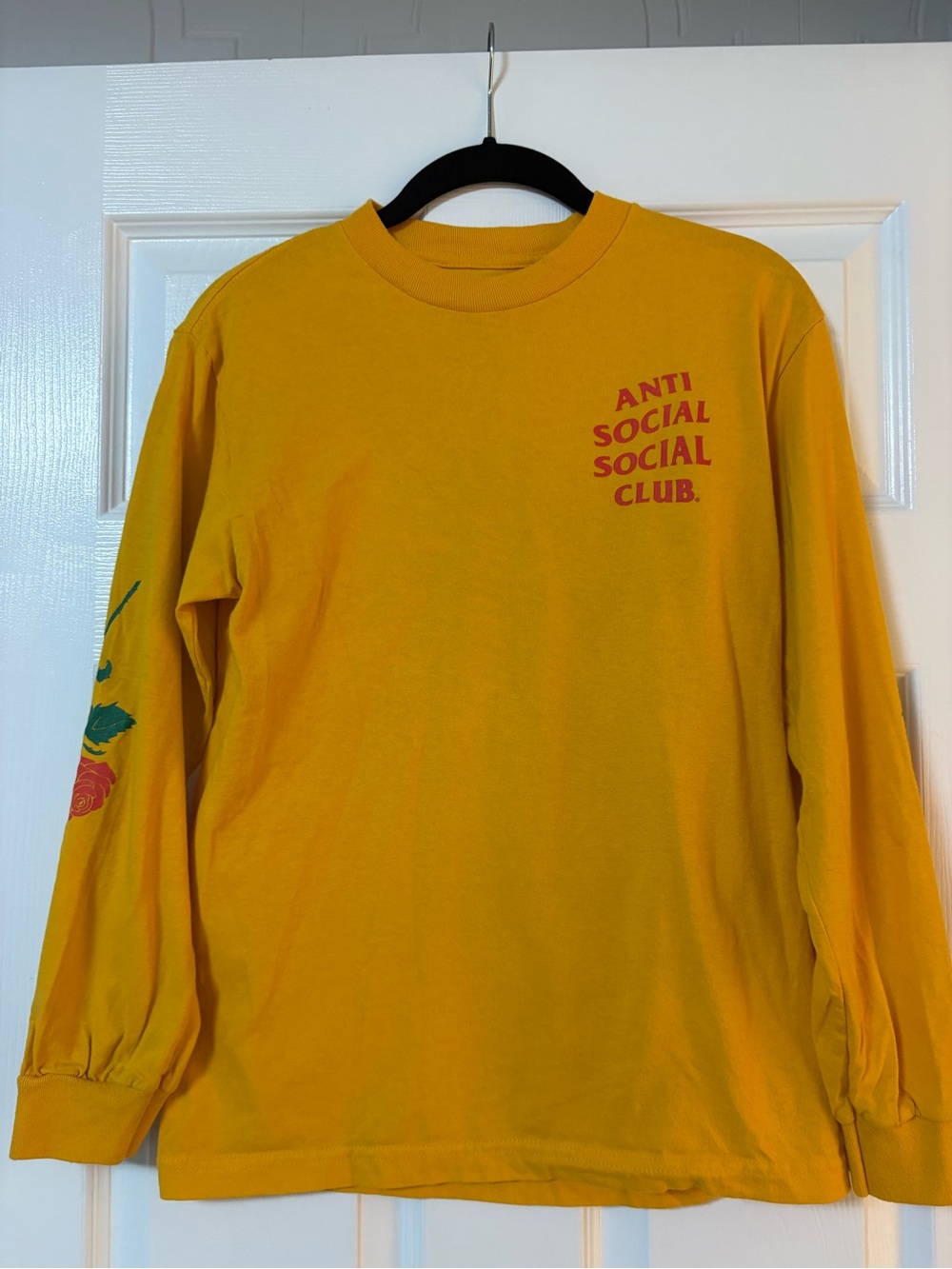 Anti Social Social Club Long Sleeve Graphic Tee - Yellow